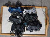 BROKEN 6 PS2 Dualshock 2 Controller Lot OEM Sony Playstation 2 AS IS