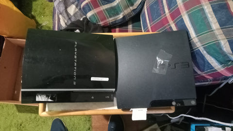 BROKEN PS3 Console Lot of 2 Playstation 3 Systems For Repair Parts AS IS