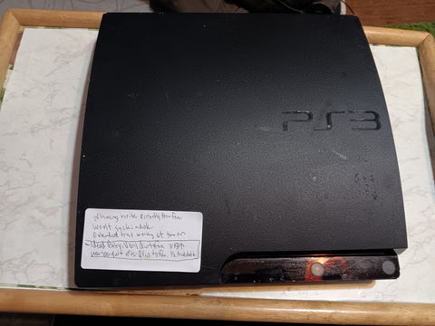 BROKEN PS3 Console Only Won't Take Disks 160GB System Parts Repair AS IS