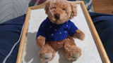 Baci Bear Perugina Chocalate & Confections Teddy Bear Blue Sweater 7" Plush Toy