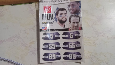 Baltimore Ravens NFL Eye Black 3 Pack Joe Flacco Terrell Suggs Steve Smith Sr.