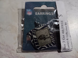 Baltimore Ravens NFL Zebra Stripes Dangle Earrings