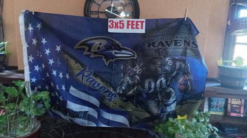 Baltimore Ravens Stars & Stripes & Steroids NFL 3X5 Feet Flag Banner