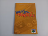 MANUAL ONLY Banjo-Kazooie N64 Replacement Nintendo 64 Book Only