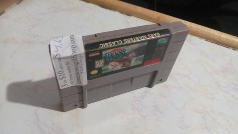 Bass Masters Classic Fishing SNES Tested Super Nintendo Video Game