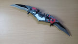 Batman Bats & Blood Double Blade Spring Assisted Folding Pocket Knife