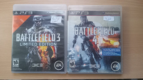 Battlefield 3 + 4  Bundle Used PS3 Video Games