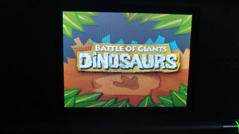 Battle of Giants Dinosaurs Tested Nintendo DS Video Game Cartridge