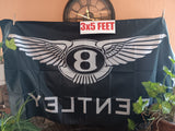 Bentley Automobile 3x5 Feet Flag Black