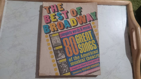 Best of Broadway Complete Words & Music 80 Great Songs Book