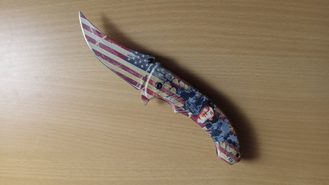 Billy The Kid Wild West Legend Trailing Point Blade Spring Assisted Folding Pocket Knife