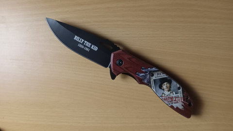 Billy The Kid Wild West Legends Lifespan Spring Assisted Folding Pocket Knife