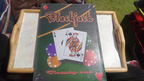 Black Jack Playing Cards Metal Sign 12.5x17.4 Inch Tin Sign