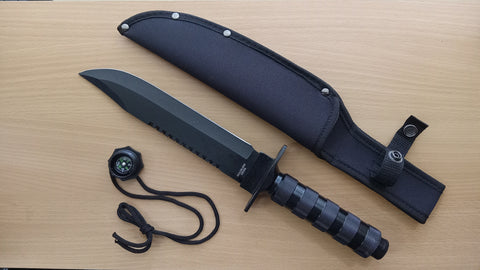Black MASSIVE 16 Inch Fixed Blade Knife