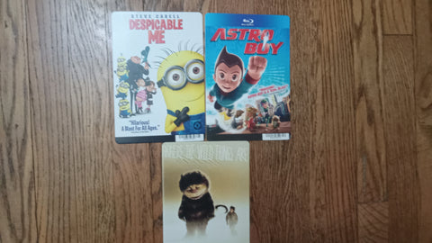 Blockbuster 8x5.5 Movie Backer Cards Despicable Me + 2 Movie Posters
