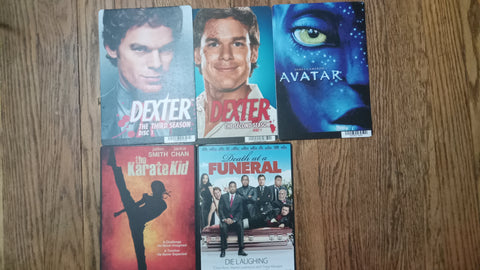 Blockbuster 8x5.5 Movie Backer Cards Dexter Avatar Movie Posters