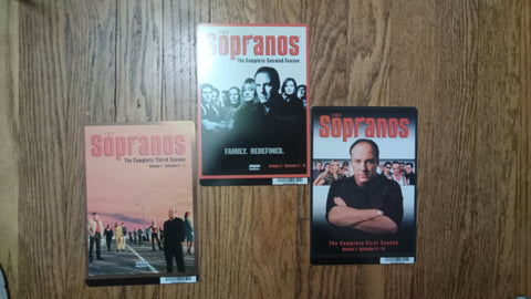 Blockbuster 8x5.5 Movie Backer Cards The Sopranos 1-3 Movie Posters
