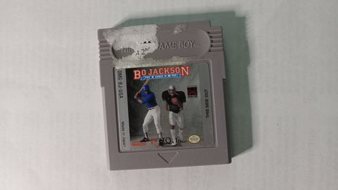 Bo Jackson Two Games in One NFL MLB Tested Gameboy Original Video Game