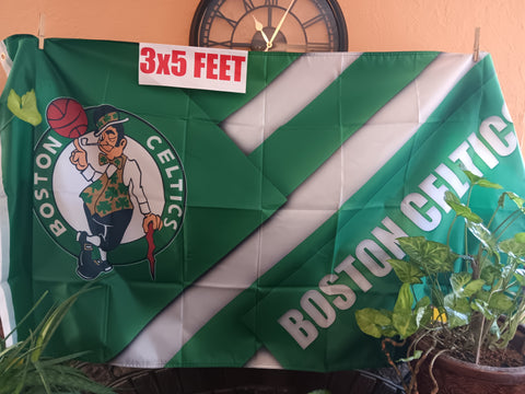 Boston Celtics Diagonal NBA 3x5 Flag