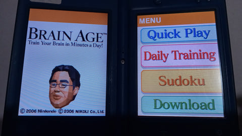 Brain Age Tested Nintendo DS Video Game