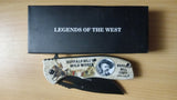 Buffalo Bill Cody Wild West Legends of the Old West Spring Assisted Folding Pocket Knife