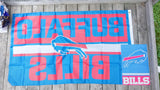 Buffalo Bills 2 Flag BUNDLE 3x5 Stripe Flag + 12x18 Garden Flag