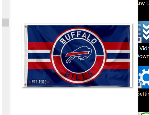 Buffalo Bills Circle Center NFL 3X5 Feet Flag Banner Pole or Wall Decor
