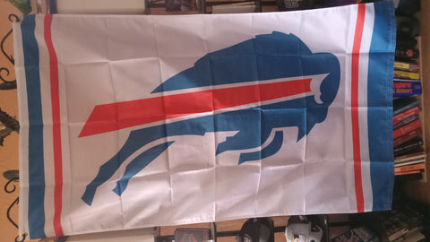 Buffalo Bills Blue Red Logo NFL 3X5 Feet Flag Banner Wall Decor or Pole Hang