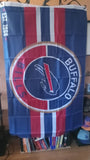 Buffalo Bills Double Sided Blanket Thick Circle Design NFL 3x5 foot Flag