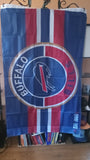 Buffalo Bills Double Sided Blanket Thick Circle Design NFL 3x5 foot Flag