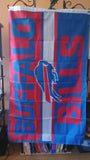 Buffalo Bills Double Sided Blanket Thick Stripe NFL 3x5 foot Flag