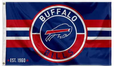 Buffalo Bills NFL 3x5 foot Flag Circular Patch