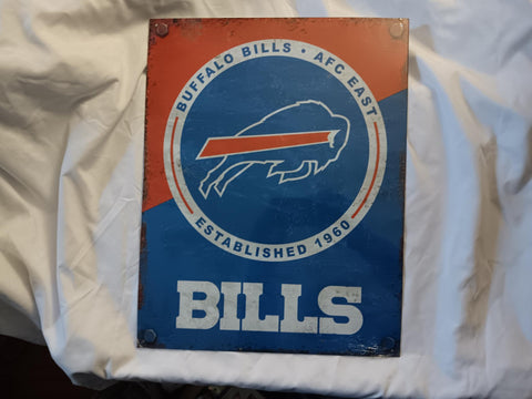 Buffalo Bills NFL Football Team Metal Tin Sign 16X12.5