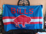 Buffalo Bills Retro 3 Layers Double Sided Blanket Thick 3x5 NFL Flag
