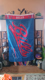 Buffalo Bills Cursive Writing NFL 3X5 Feet Flag Banner Wall Decor or Pole