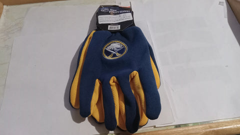 Buffalo Sabres NHL Blue & Yellow Team Utility Gloves