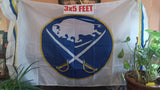 Buffalo Sabres White NHL 3X5 Feet Flag Banner Pole or Wall Decor