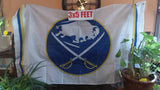 Buffalo Sabres White NHL 3X5 Feet Flag Banner Pole or Wall Decor