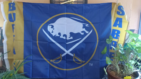 Buffalo Sabres Yellow Sides NHL 3X5 Feet Flag Banner Pole or Wall Decor