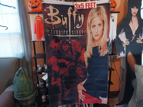 🎃 Halloween Buffy The Vampire Slayer 3X5 Feet Flag Video Game Cover Banner 2-Sided