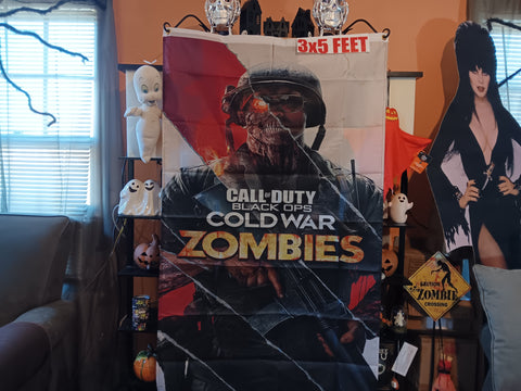 🎃 Halloween Call of Duty Cold War Zombies 3X5 Feet Flag Game Cover Tapestry