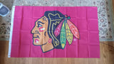 Chicago Blackhawks NHL 3X5 Feet Flag Banner Wall Decor or Pole Hang