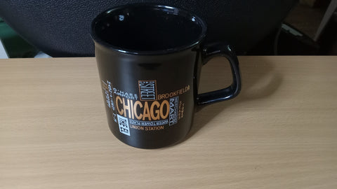 Chicago Mug Souvenir Windy City Cup O'Hare Union Station Sears Tower Brookfield