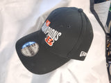 Cincinnati Bengals Men's New Era Black 2021 Afc Champions 9forty Adjustable Hat