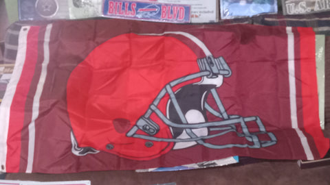 Cleveland Browns NFL Helmet 3x5 Flag