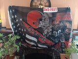 Cleveland Browns Stars & Stripes & Steroids NFL 3X5 Feet Flag Banner