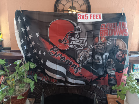 Cleveland Browns Stars & Stripes & Steroids NFL 3X5 Feet Flag Banner