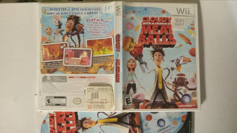 Cloudy With A Chance of Meatballs USED Nintendo Wii Video Game