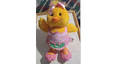 Daffadilly Duck Crayola Bunny & Company Vintage 1990 Hallmark Plush Heartline
