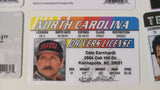 Dale Earnhardt North Carolina Novelty Joke I.D. Card Driver's License NASCAR
